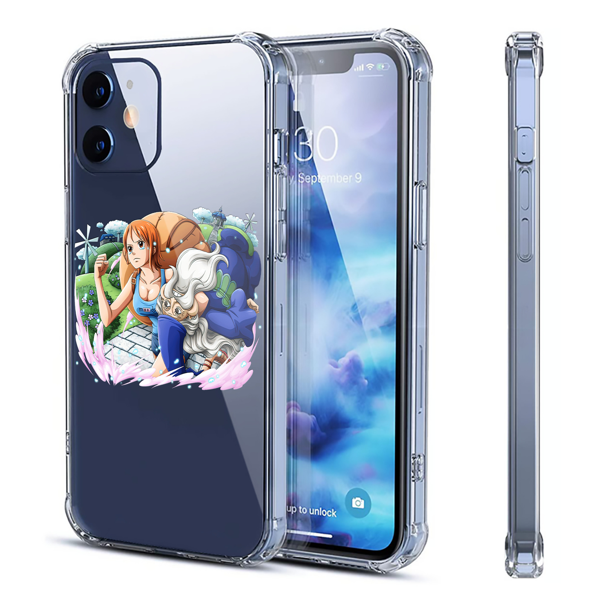 （画像用） ワンピース ナミ ONE PIECE Nami 【iPhone 12シリーズ対応】透明スマホケース（クリアソフトケース）